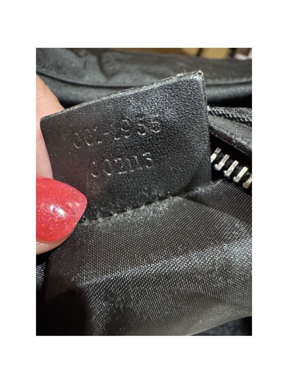 Gucci Black Nylon Shoulder Bag w Leather Trim 1990’s, Dust Bag - Picture 12 of 12